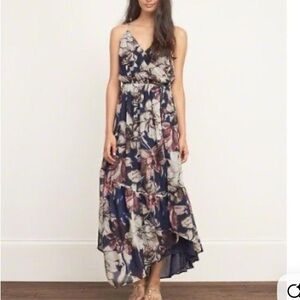Abercrombie & Fitch Blue High Low Halter Sundress